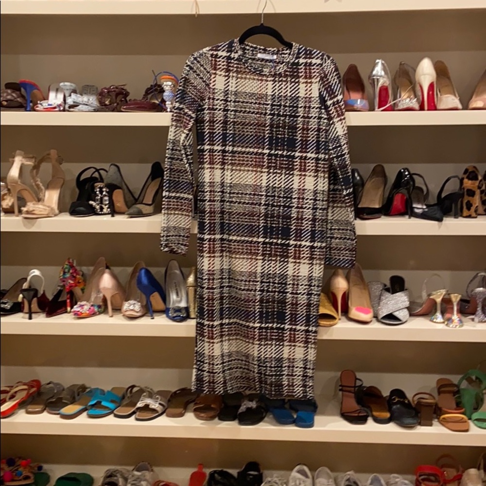 zara print dress